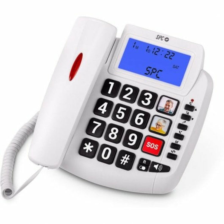 Téléphones à grosses touches et son amplifié