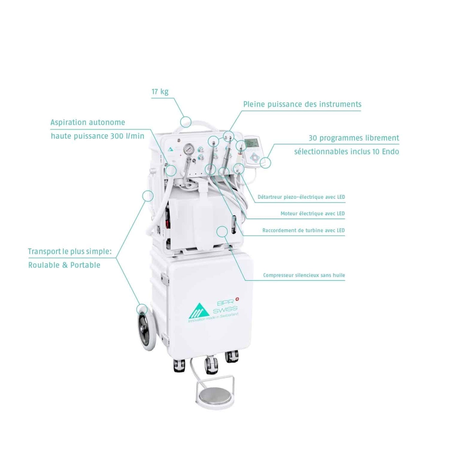 Smart Port Premium  Unité Dentaire Mobile et Portable