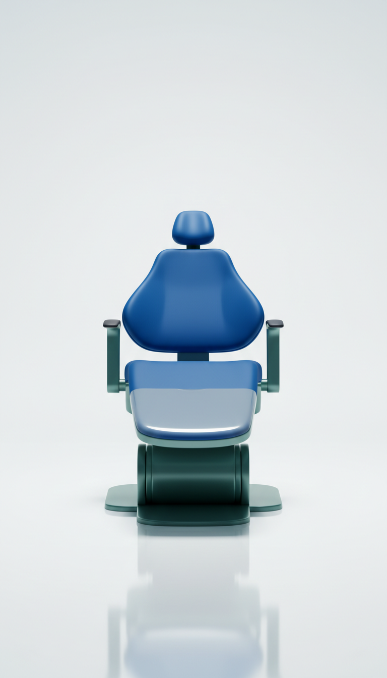 Fauteuil d’examen dentaire à revêtement antimicrobien